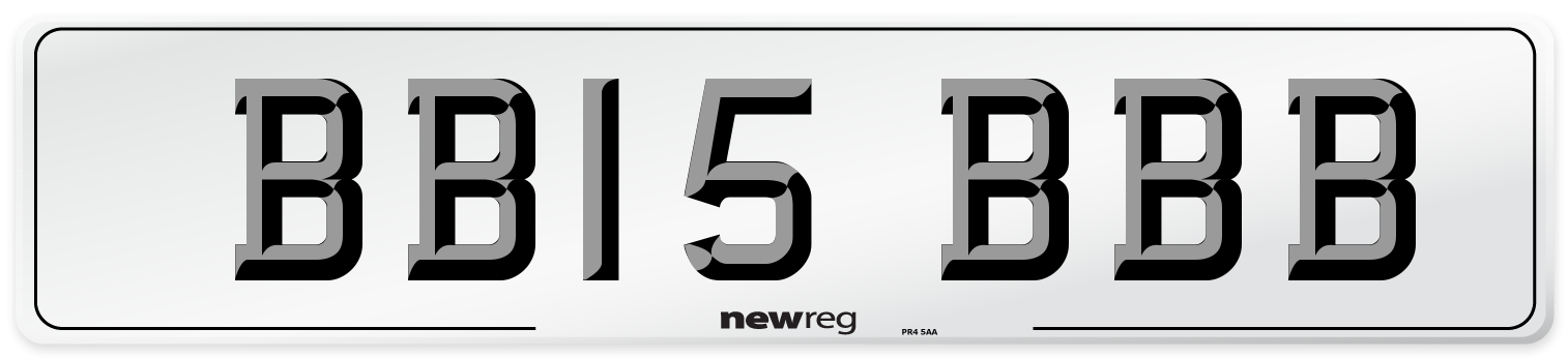 BB15 BBB Number Plate from New Reg